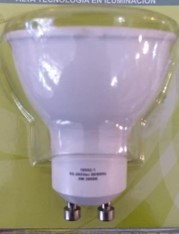 Bombillo LED Gu10 5 5W Non-Dim Color Box 100-240V