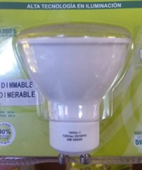Bombillo LED Gu10 5W Non-Dim Color Box 100-240V