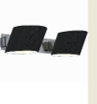 Lampara de pared De Vidrio 2X6