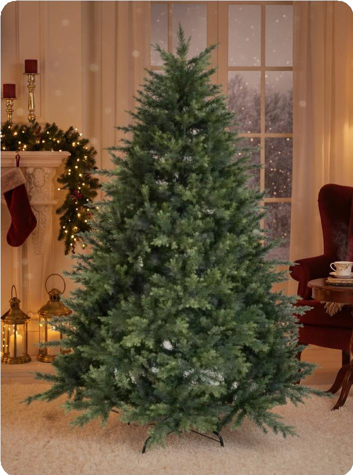 Árbol de Navidad verde clásico 210 cm