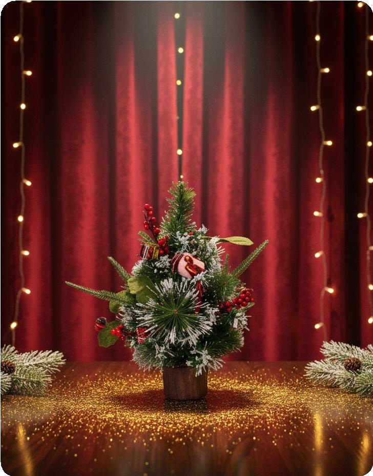 Miniárbol decorado en maceta 40 cm