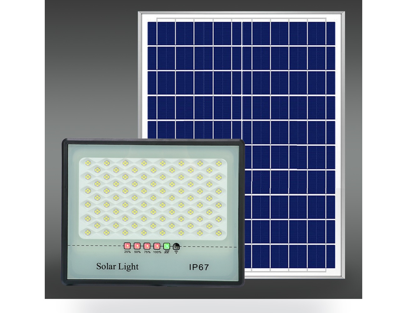 Reflector solar EcoPower y panel, imagen compartida de la serie B009